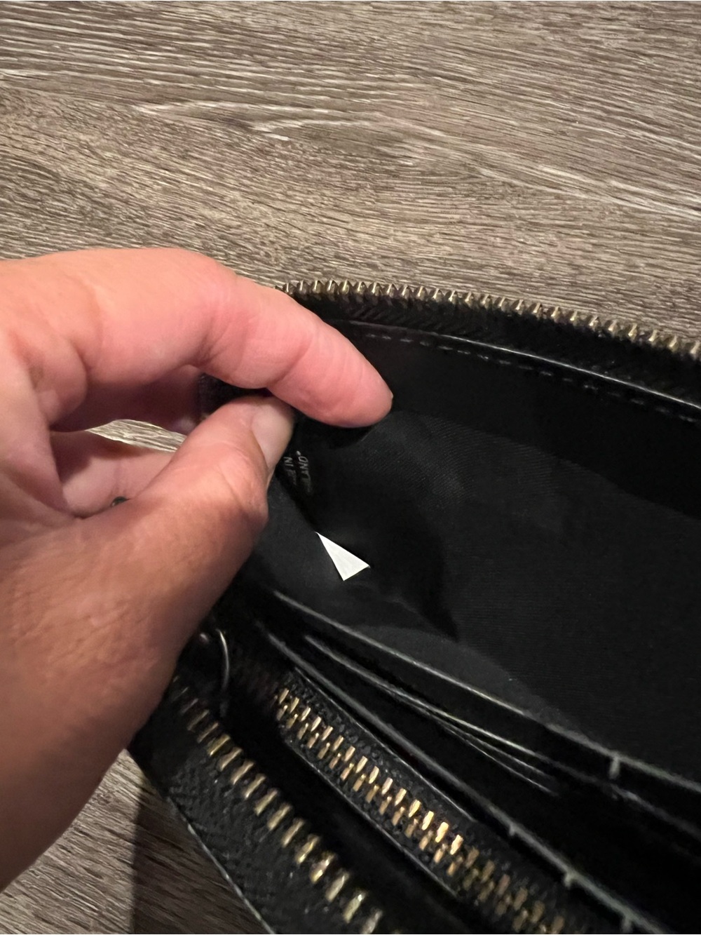 Coach F75222 Zip-Around Perforated Leather Wallet in Blue - Picture 16 of 16